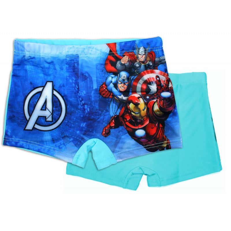 Costume Boxer Avengers Azzurro - 5/6 Anni