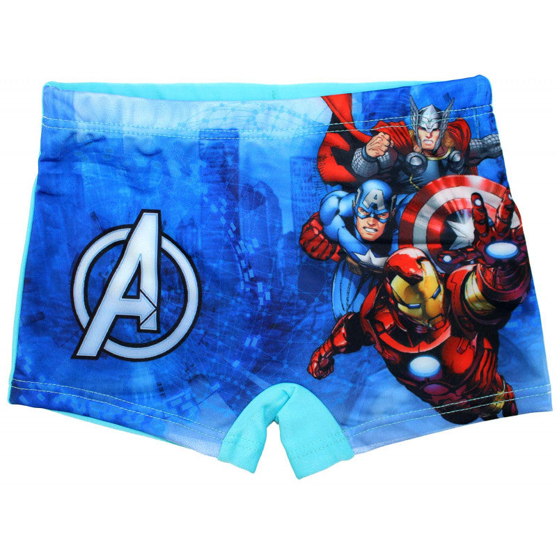 Costume Boxer Avengers Azzurro - 5/6 Anni