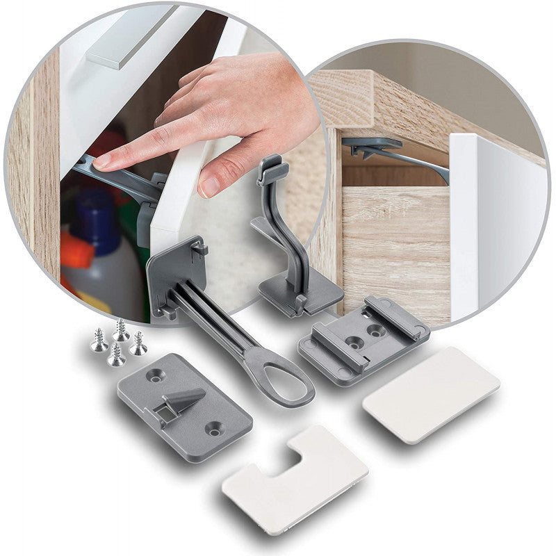 Cabinet safety locks