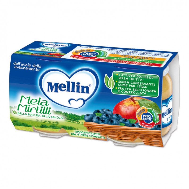 Mellin Apple and Blueberry Purée