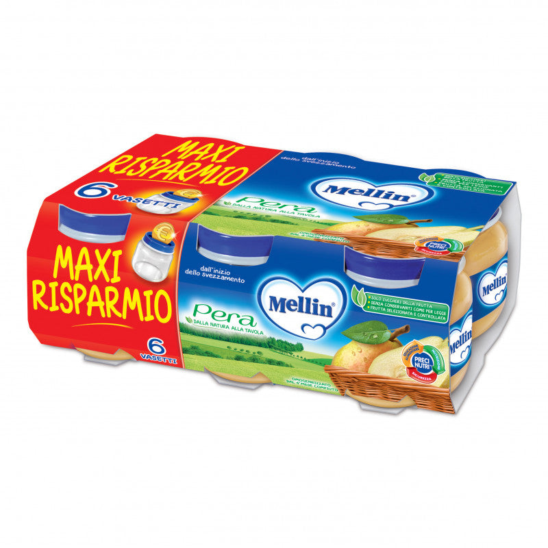 Homogenized Pear Mellin - 6 x 100 g