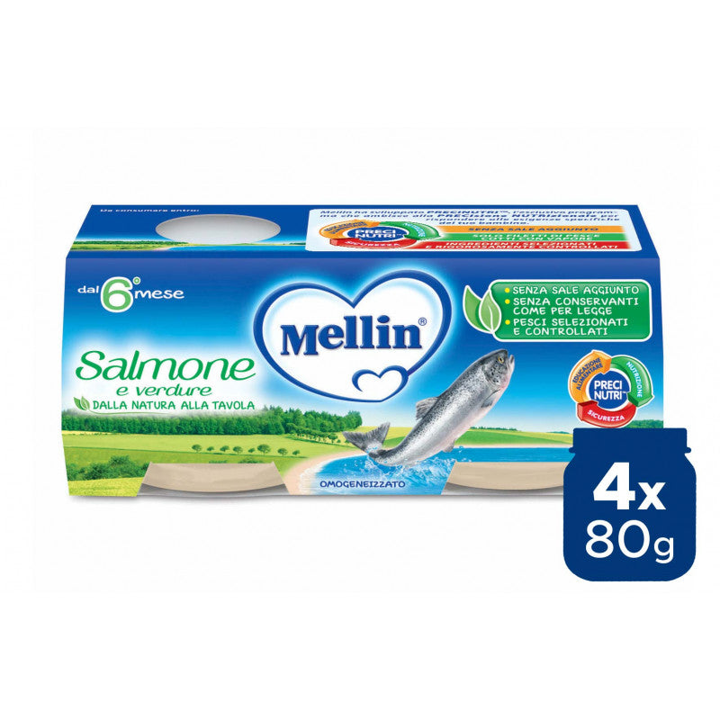 Homogenisierter Lachs Mellin - 4 x 80 g