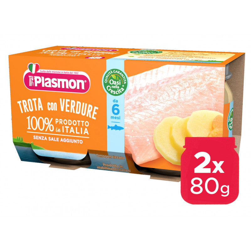Plasmon Homogenized Trout - 2 x 80 g