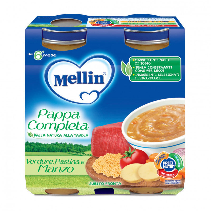 Mellin Complete Baby Food - Vegetables, Pasta and Beef