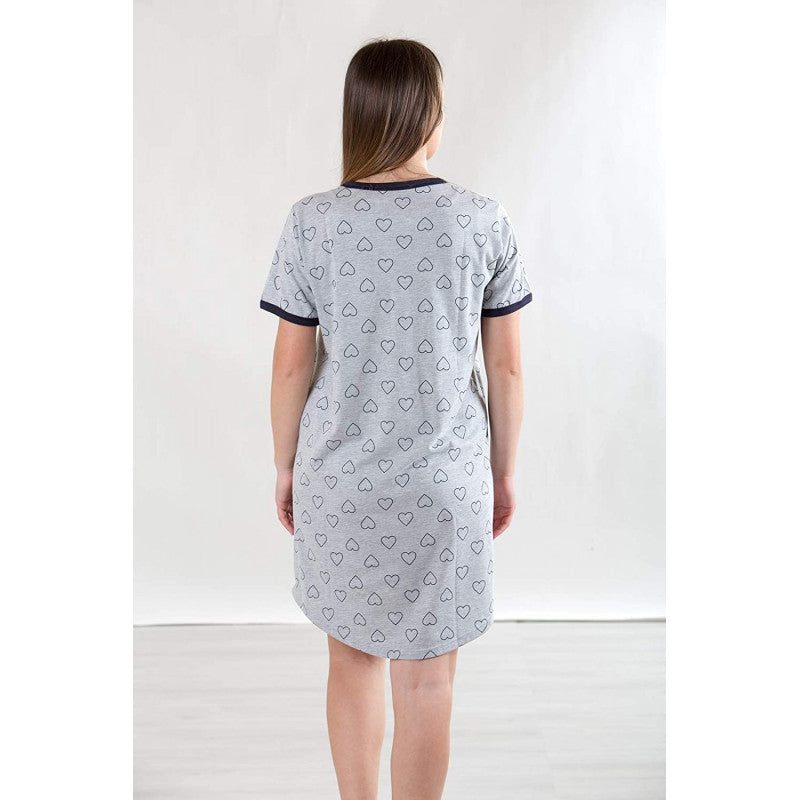Grey Heart Nightshirt - Size 5