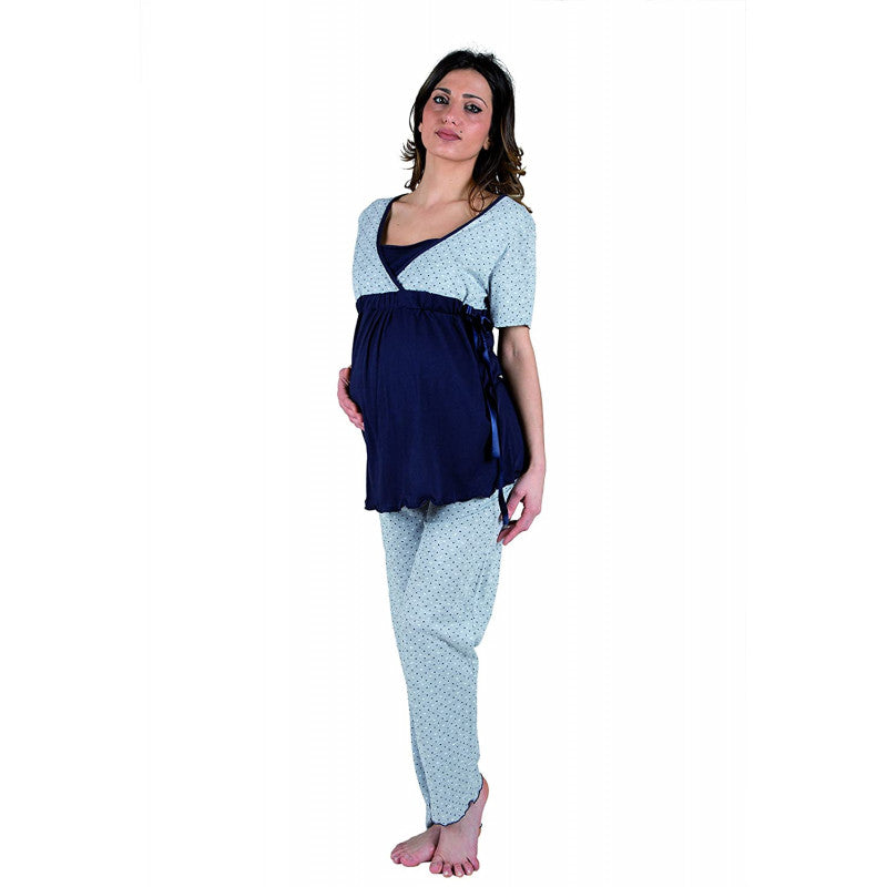 Pajamas with Bow, Half Sleeve - Size 4
