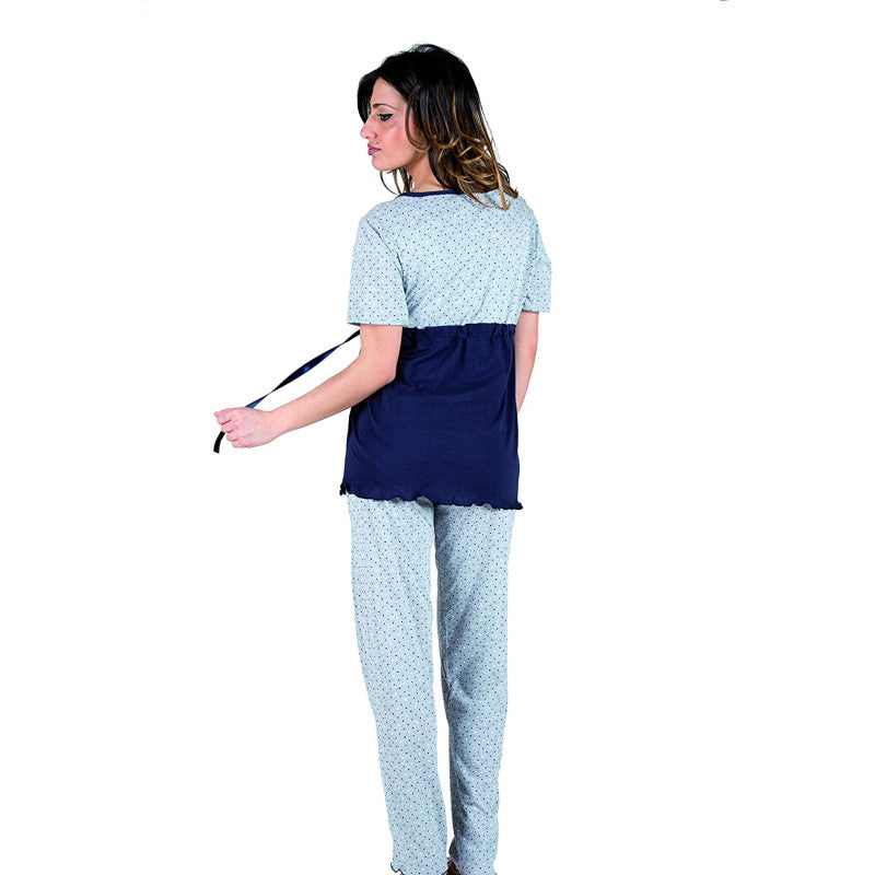 Pajamas with Bow, Short Sleeve - T6