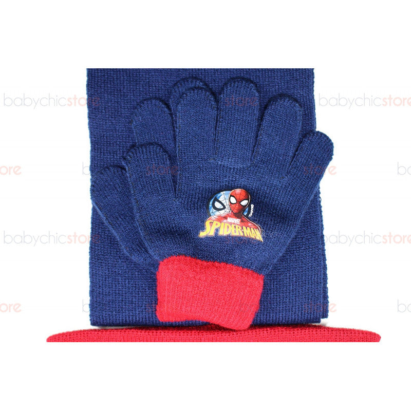 Spiderman Scarf, Hat and Gloves Set