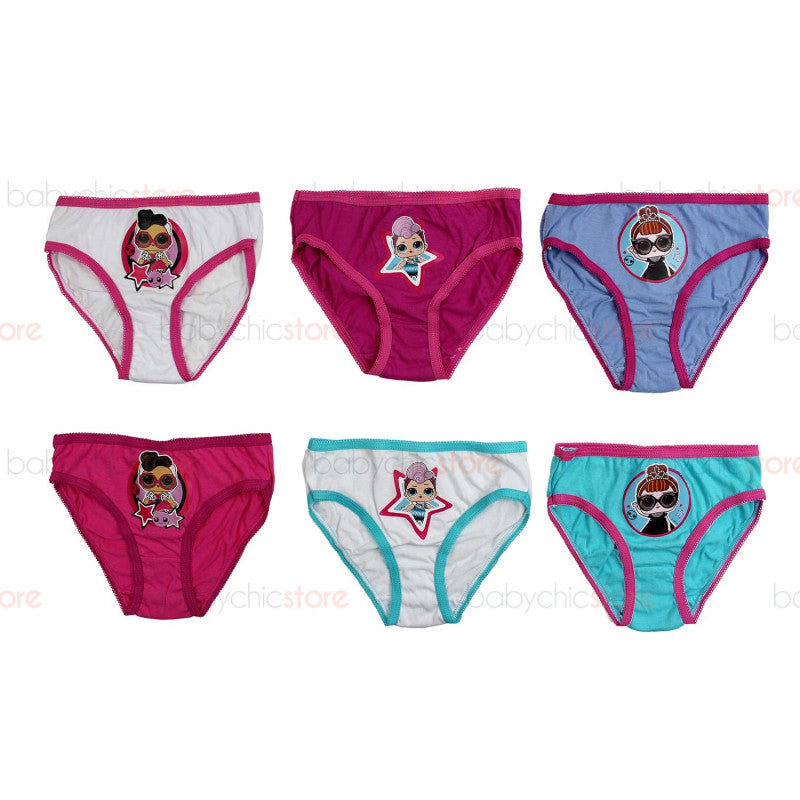 Set di 6 Slip LOL Surprise - 3 Anni
