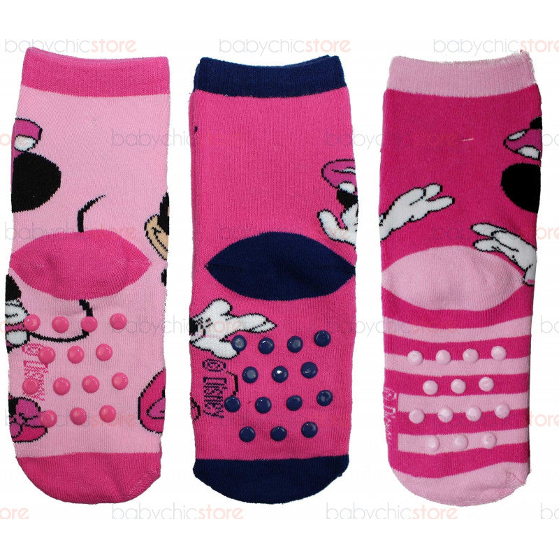 3 Paia Calzini Antiscivolo Minnie