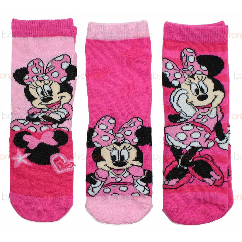 Set of 3 Pairs of Minnie Socks - 27/30