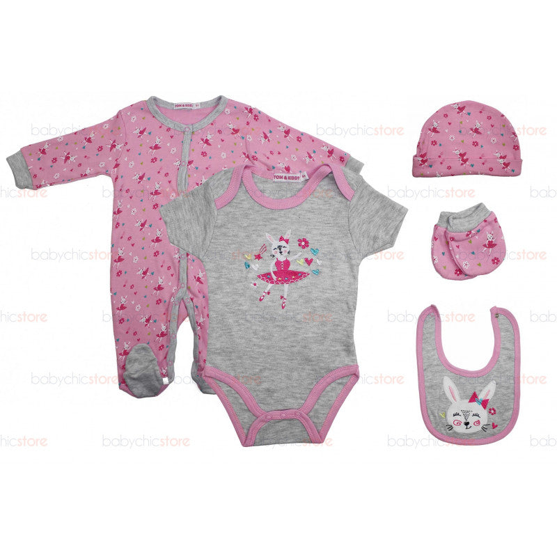 Complete Rabbit Bodysuit and Outfit Set - 3 Months