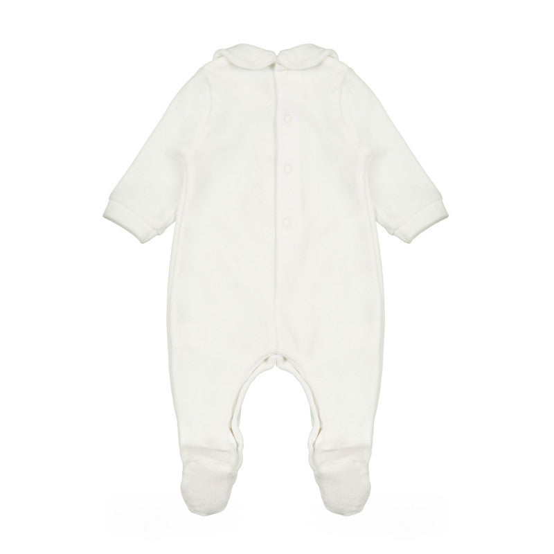 White Sleepsuit Pallino Collection
