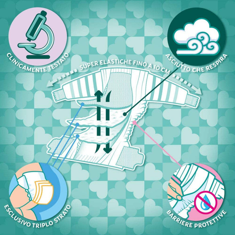 Pampers Bay Dry Esapack - Taglia 3