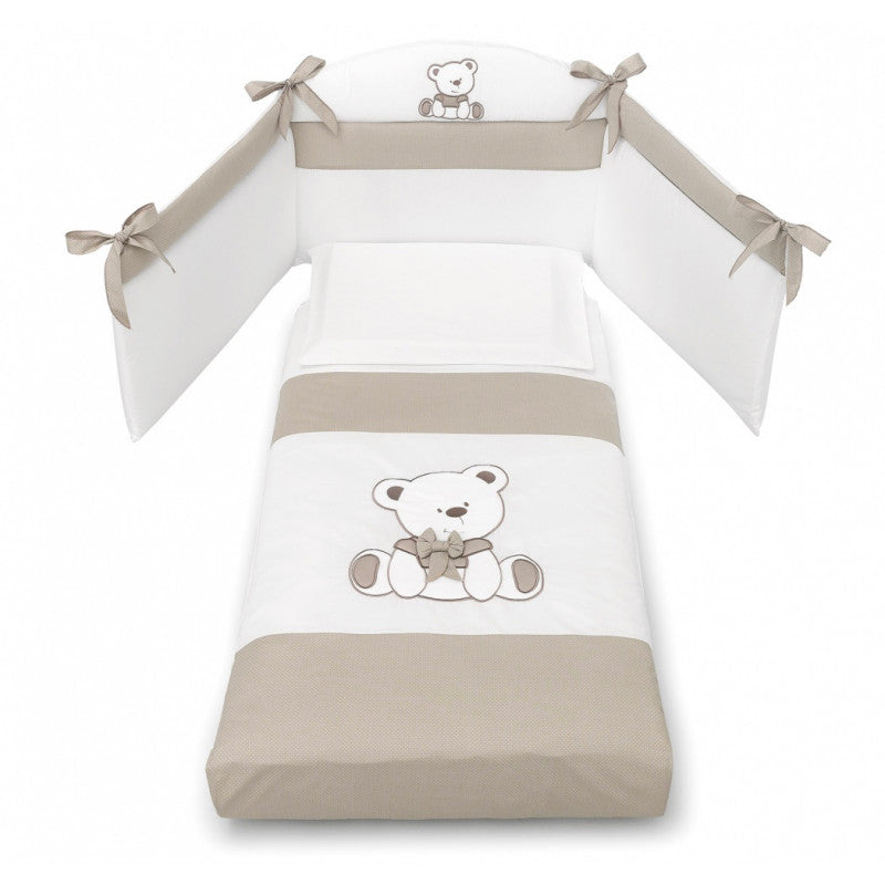 Erbesi Tato Duvet Bumper Set - Dove Grey