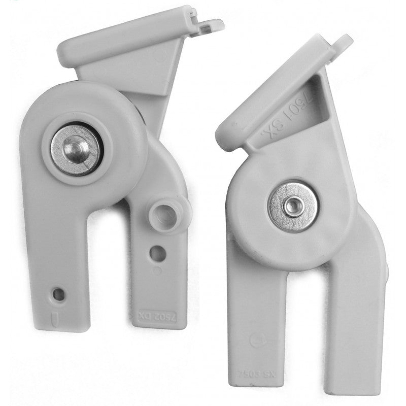 Book 51 Pushchair Hood Hinge Set Right/Left White