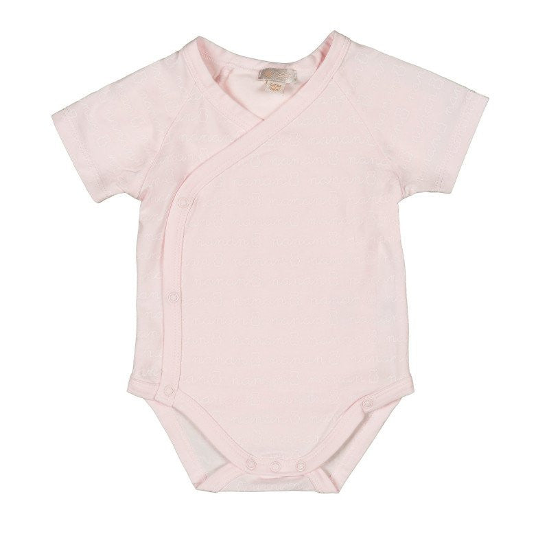 Nanan Pink Short Sleeve Bodysuit - 3 Months