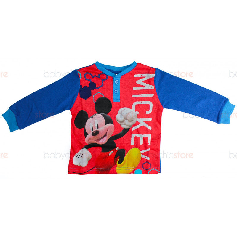 Mickey Mouse Red Spring/Summer Pyjamas - 3 Years