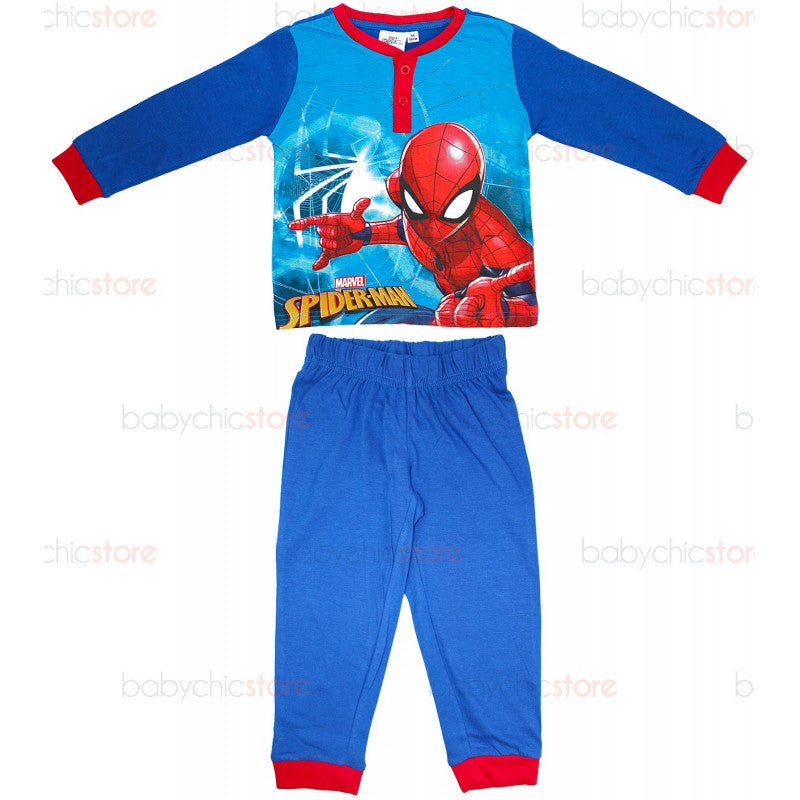 Spiderman Blue Spring/Summer Pajamas - Age 8