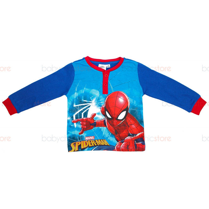 Spiderman Blue Spring/Summer Pajamas - Age 8