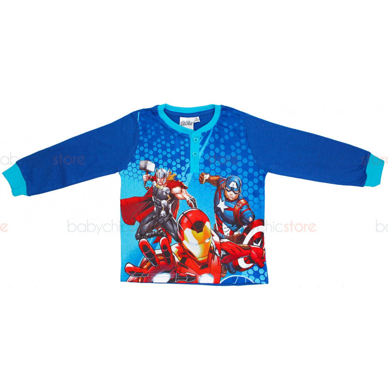 Avengers Blue Spring/Summer Pajamas - 5 Years