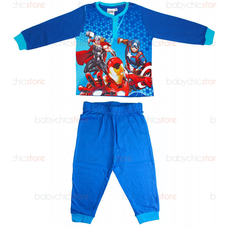 Avengers Blue Spring/Summer Pajamas - 6 Years