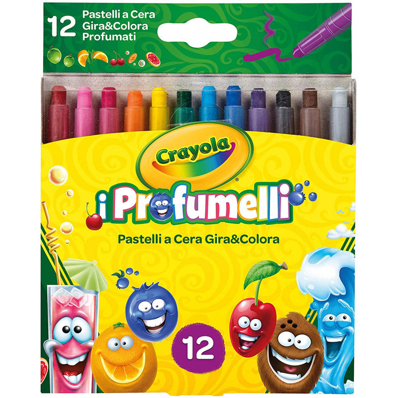 12 Twistable Crayons Twist & Color - Scented
