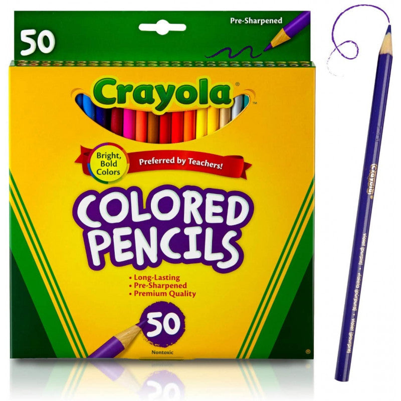 Crayola 50 Coloured Pencils Set