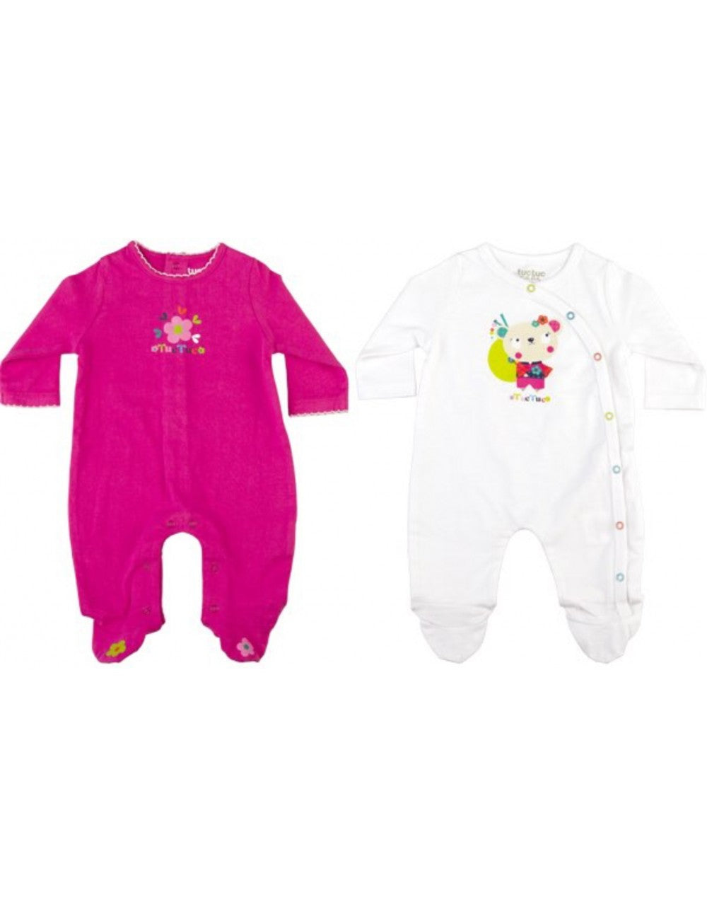 Set of 2 Tuc Tuc Kimono Sleepsuits