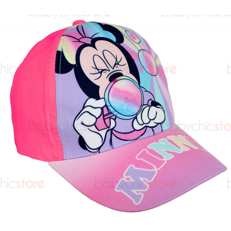 Minnie Visor Hat - Magenta Soap Bubbles