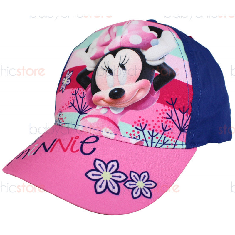 Minnie Visor Cap - Flowers Blue