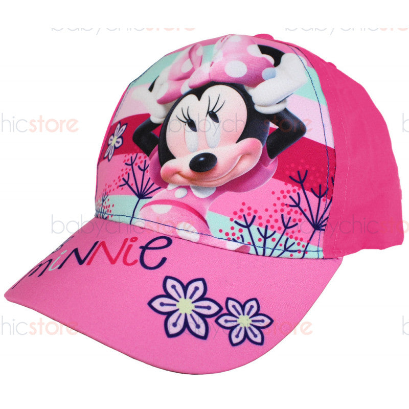 Minnie Mouse Baseball Cap - Flowers Magenta