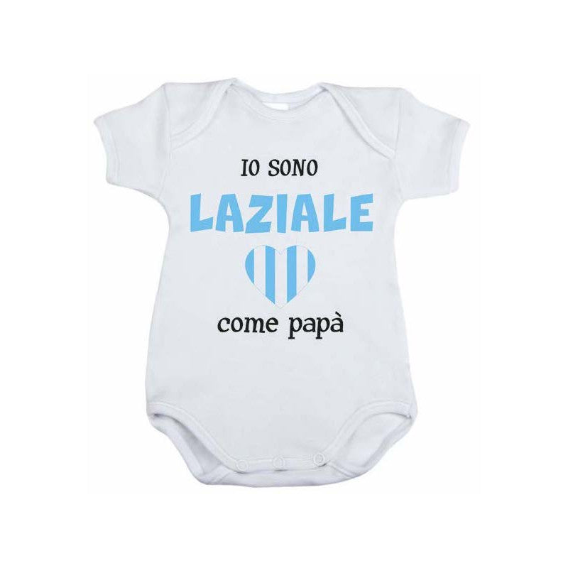 Body Neonato Io sono Laziale - 6/9 Mesi