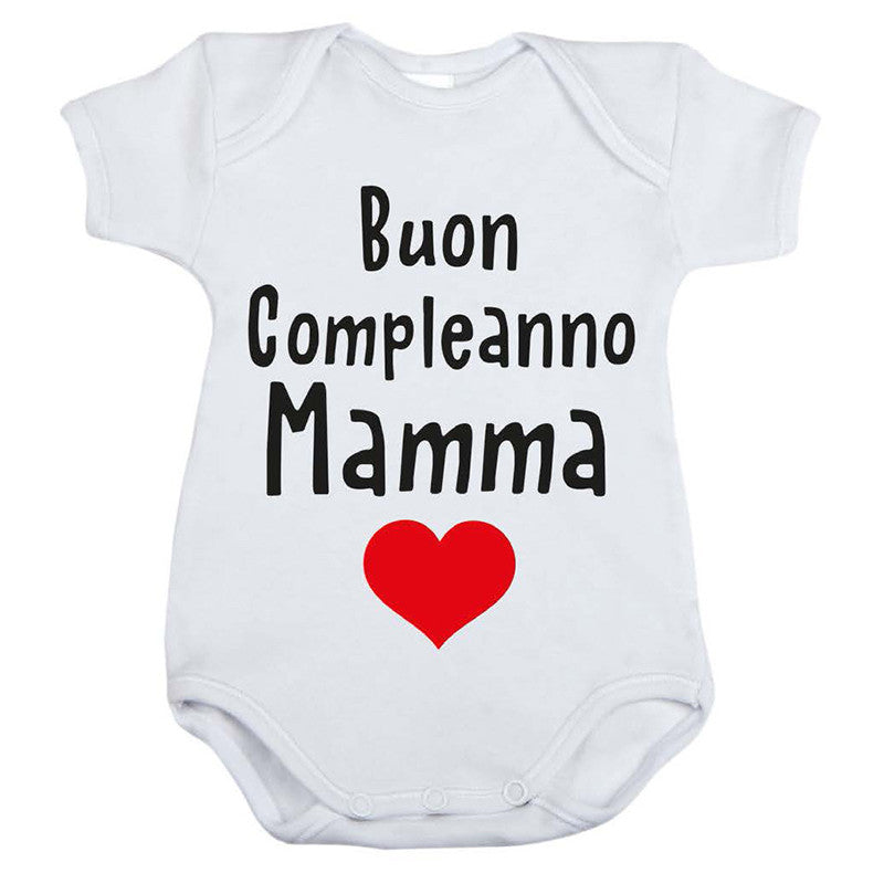 Body Buon Compleanno Mamma - 12/18 Mesi