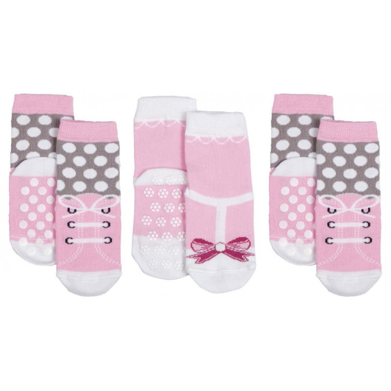 3 Paia Calzini Antisciolo Scarpina Rosa - 26|28