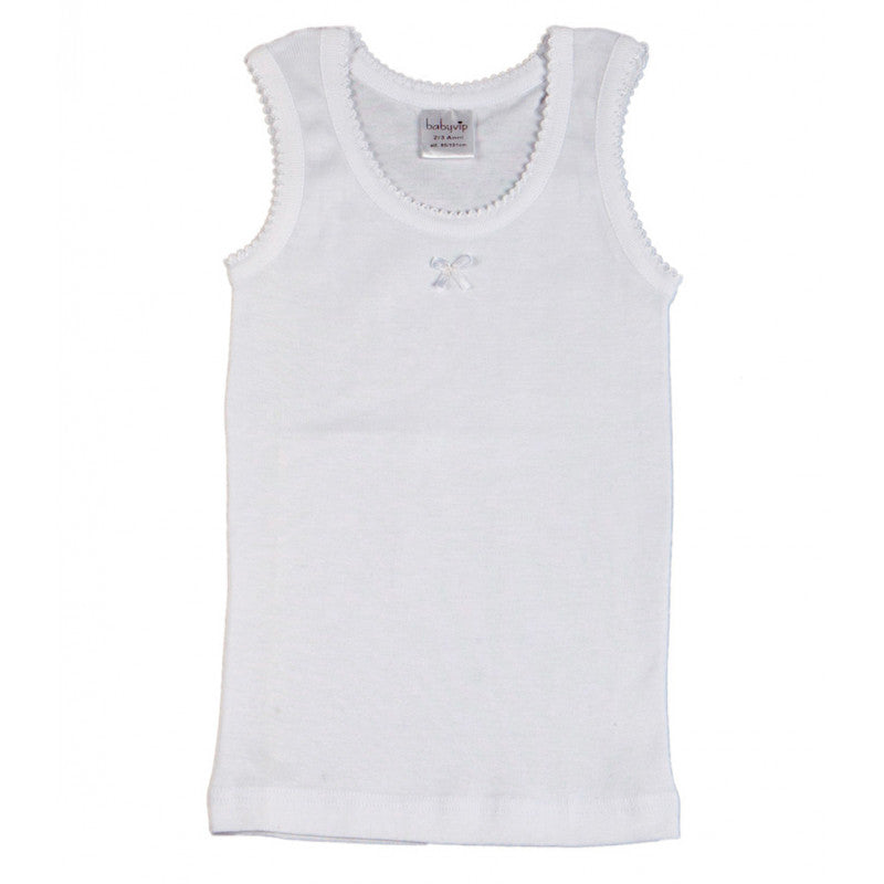 2 Wide-Strap Vests for Girls - 6-7 Years Old