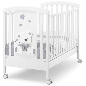 Babyzimmer Erbesi Tato - Bianco/Grigio - 2