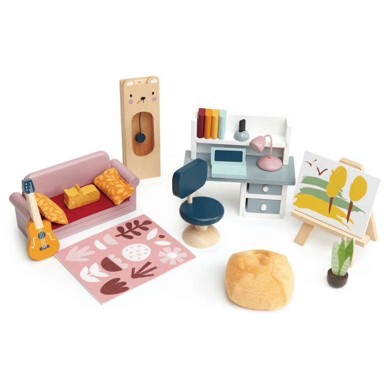 Wooden Playhouse Furniture Set