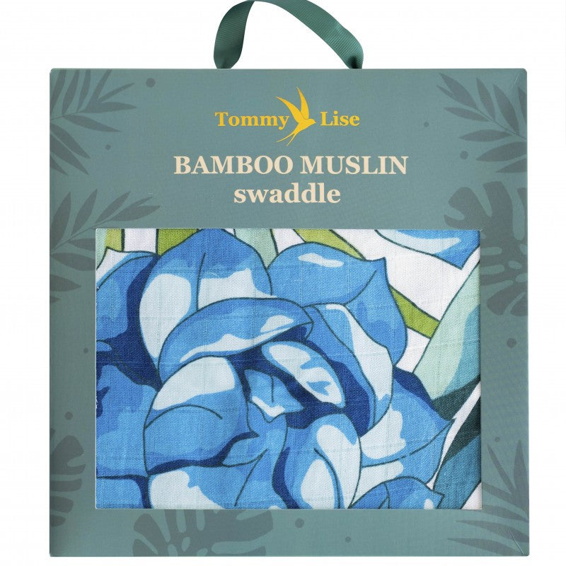 Musseline Tommy Lise Bamboo Azure Blossom