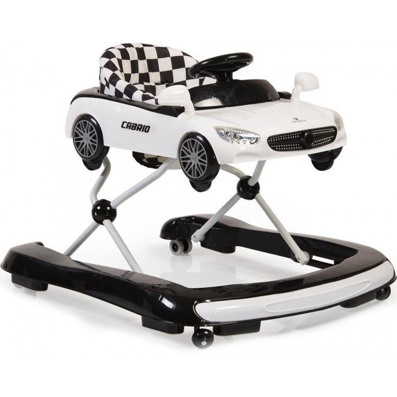 Baby Walker and Push Along - Cabrio 2 in 1 White