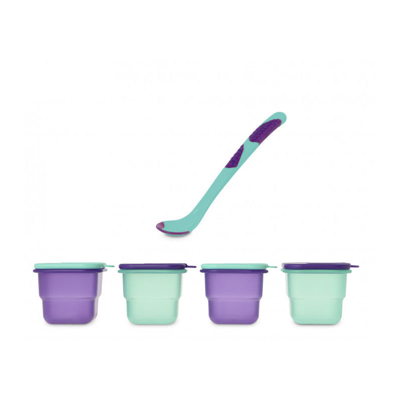 Spoon Set with Jars - Light Blue