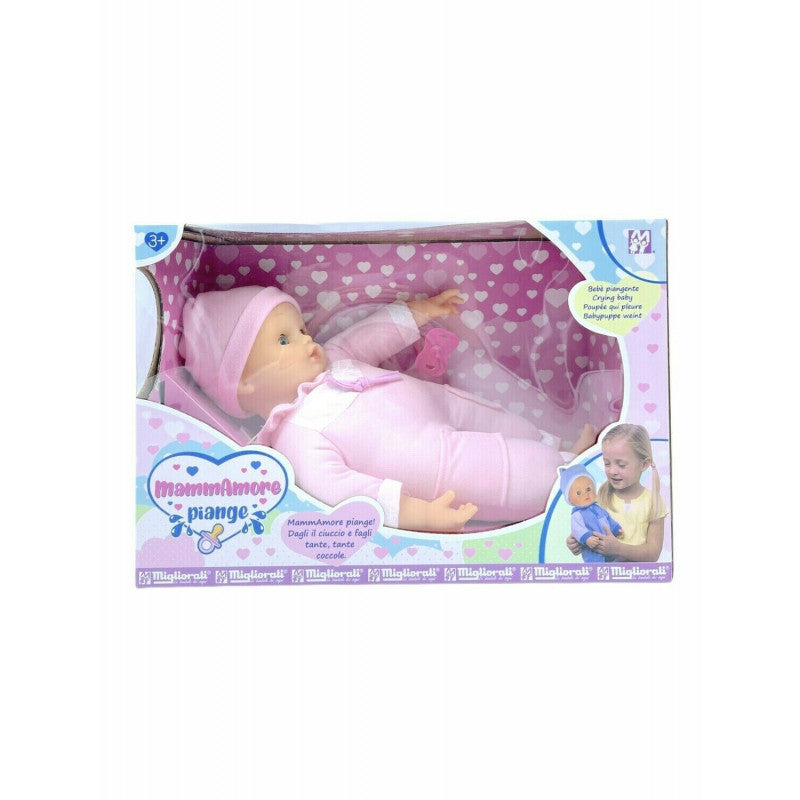 Bimbobello Crying Baby Doll Pink