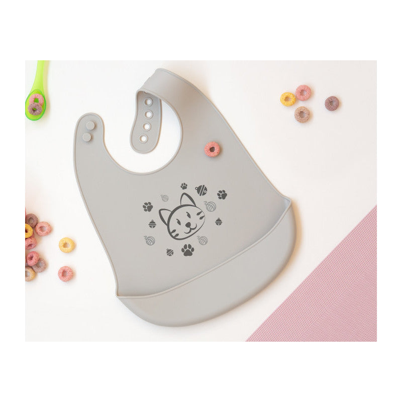 Kiokids - Silicone Bib - Grey