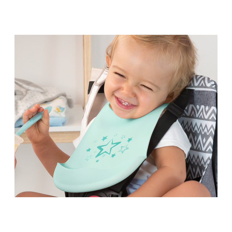 Kiokids - Silicone Bib - Blue