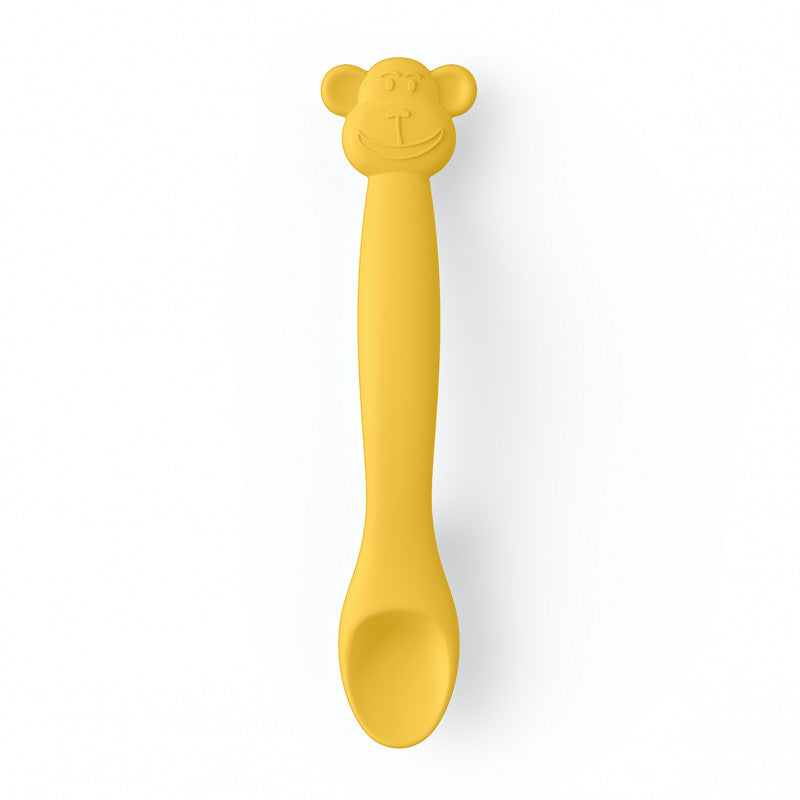 Silicone Spoon for Babies +4 Months - Yellow