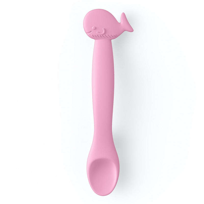 Silicone Spoon for Babies +4 Months - Pink