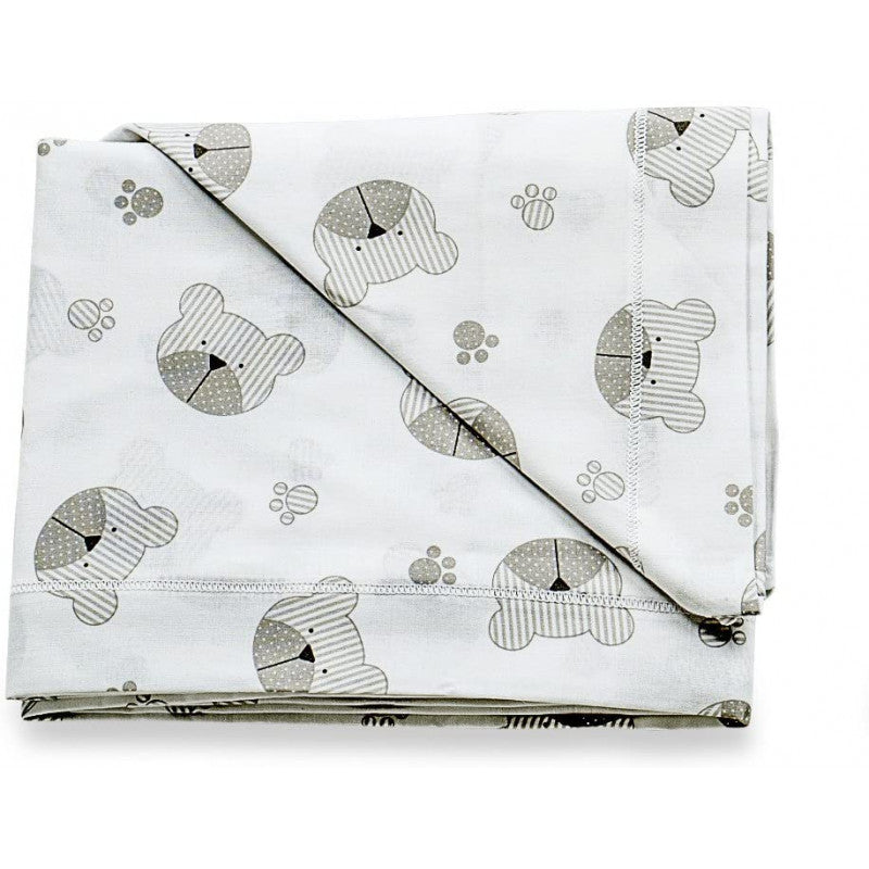 ItalBaby Grey Cot Bedding Set