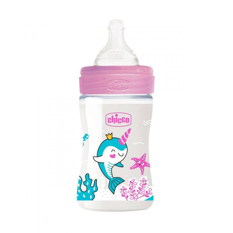 Wellbeing Plastic Feeding Bottle Slow Flow