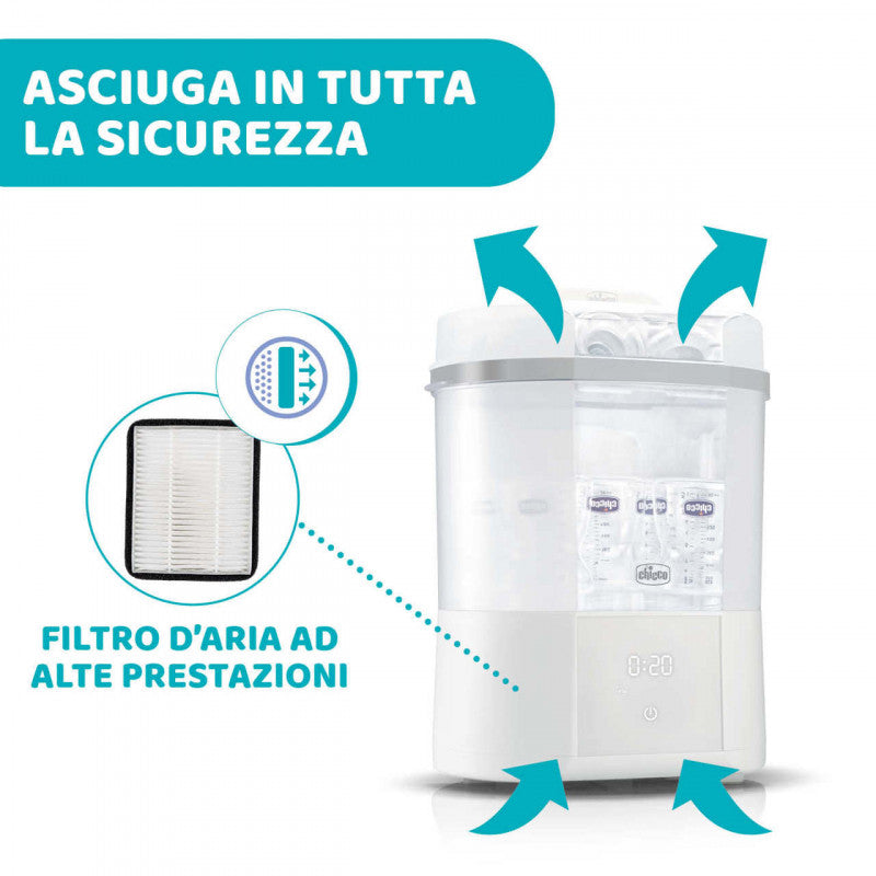 Hepa filter for modular sterilizer with dryer