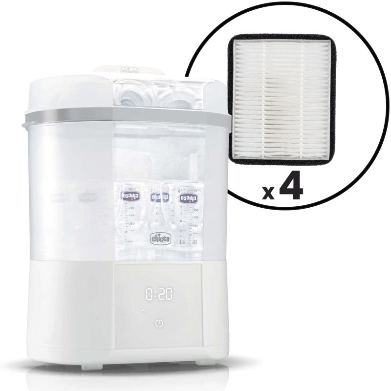 Chicco - Sterilizer with Drying Function + 4 Replacement Filters